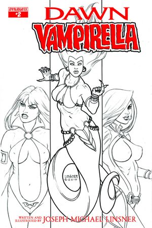 Dawn Vampirella #2 (Linsner B&W Variant)
