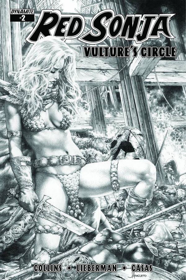 Red Sonja Vultures Circle #2 (10 Copy Anacleto B&amp;w Cover)