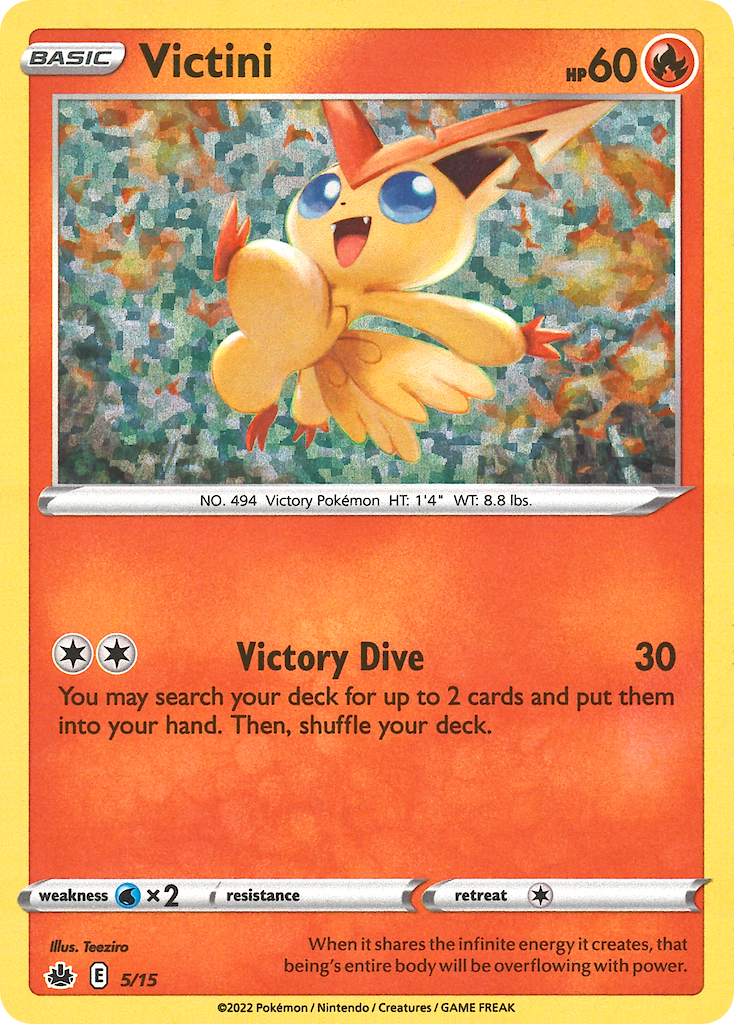 Victini (5/15) - McDonald's Collection 2022 Pokémon Card