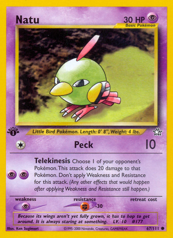 Natu (67/111) - Neo Genesis Pokémon Card