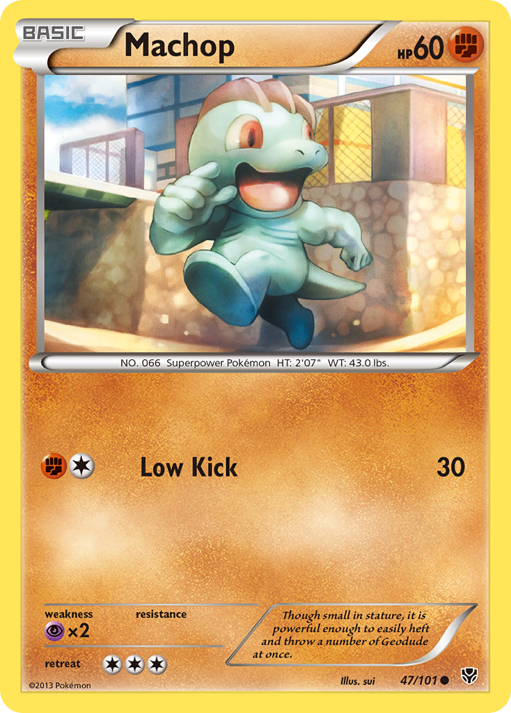 Machop (47/101) - Plasma Blast Pokémon Card