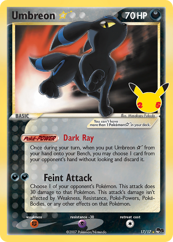 Umbreon ★ Star (17/25) - Celebrations: Classic Collection