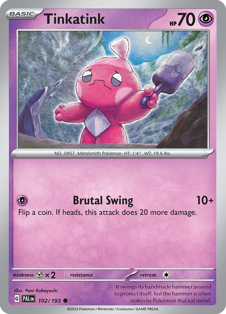 Tinkatink (102/193) - Paldea Evolved Pokémon Card