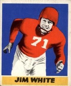 Jim White 1948 Leaf Football #45 Sports Card