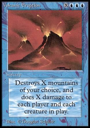 Volcanic Eruption (Alpha) Trading Card