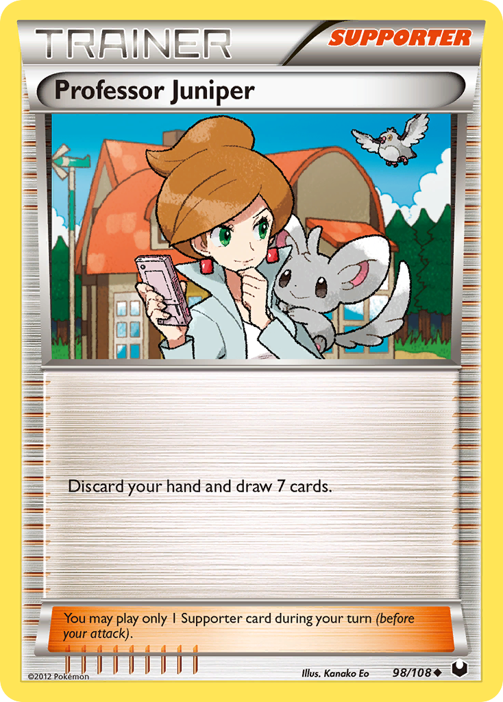 Professor Juniper (Trainer: Supporter) (98/108) - Dark Explorers Pokémon Card