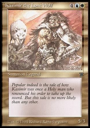 Kasimir the Lone Wolf (Legends) Trading Card