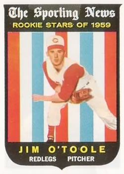  1961 Topps # 328 Jim O'Toole Cincinnati Reds (Baseball