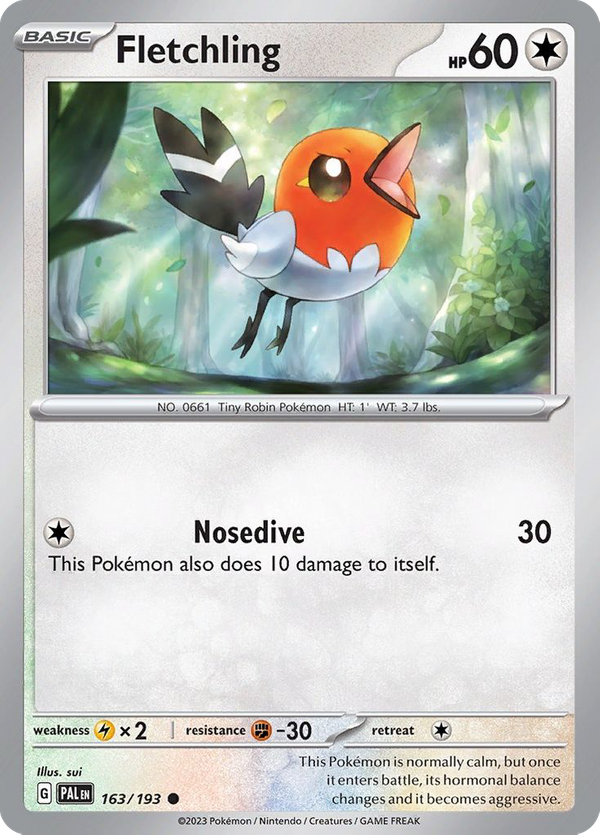 Fletchling (163/193) - Paldea Evolved