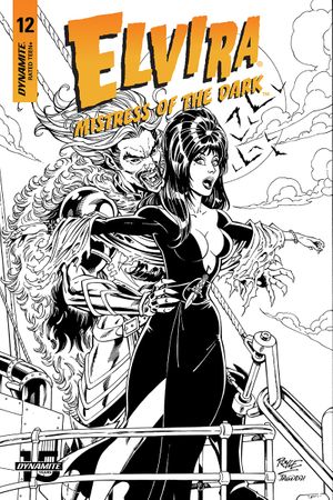 Elvira: Mistress of the Dark #12 (20 Copy Royle B&w Cover)