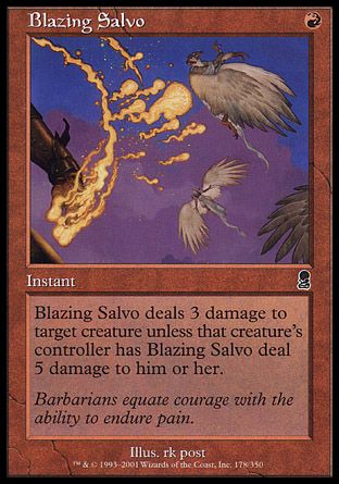 Blazing Salvo (Odyssey) Trading Card