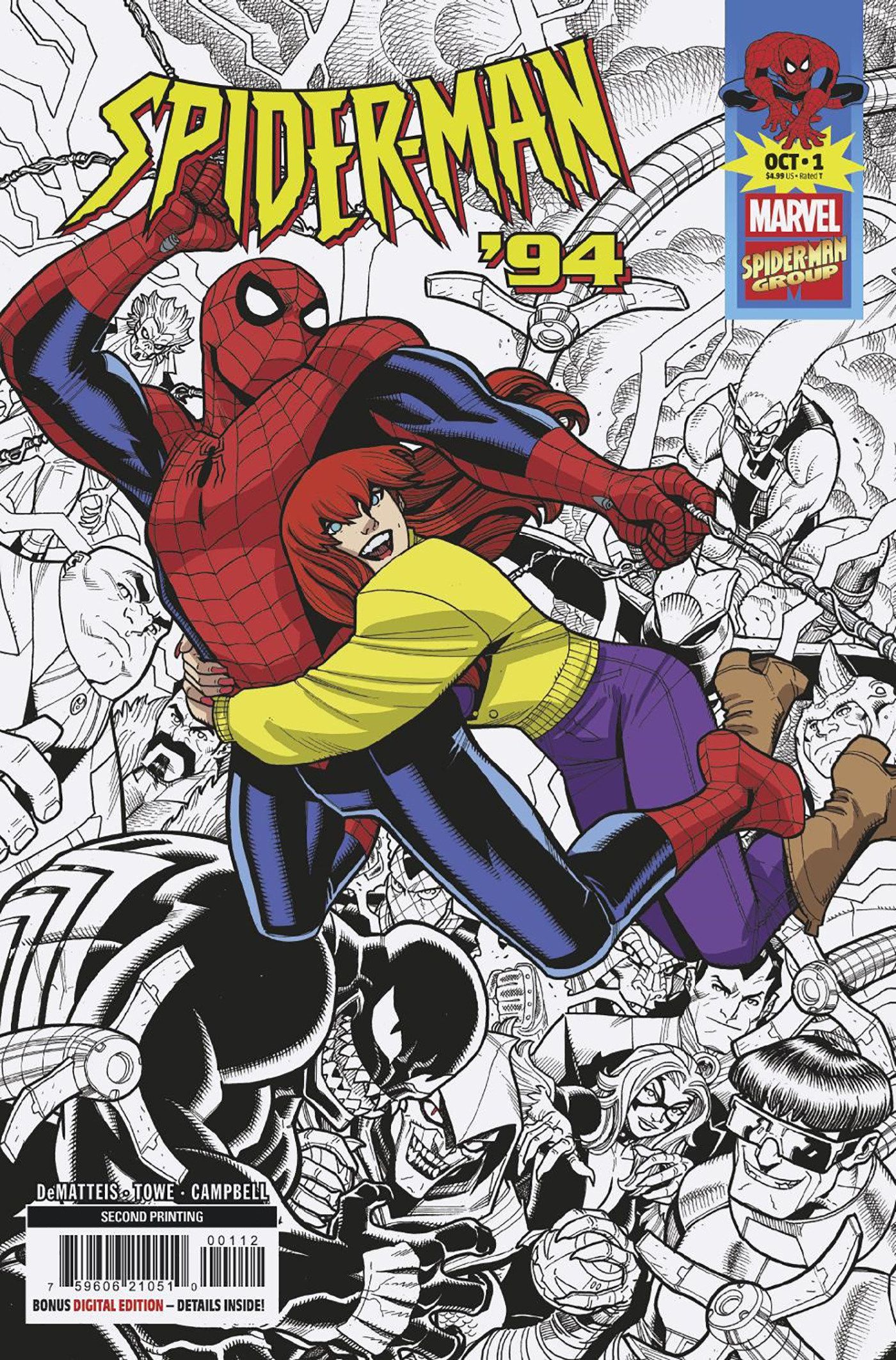 Spider-Man '94 #1 (Nick Bradshaw 2nd Printing Variant) Comic