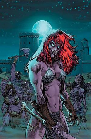 Red Sonja vs. the Army of Darkness #5 (Cvr E Tom Raney Metal Premium Virgin Var)