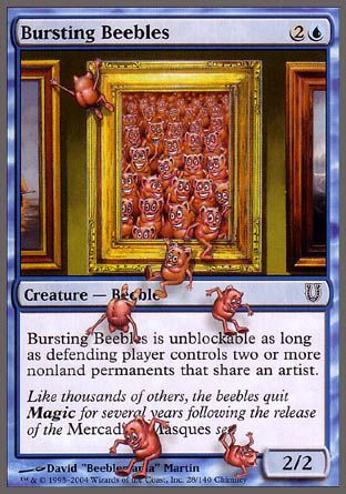 Bursting Beebles (Unhinged) Trading Card