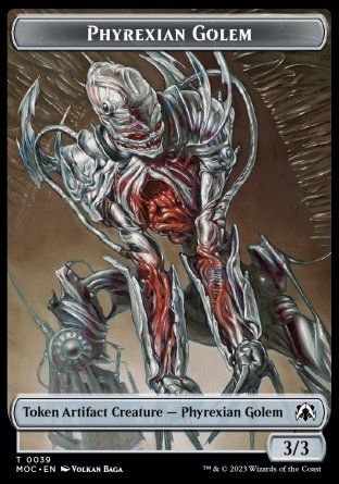 Phyrexian Golem (March of the Machine Commander Decks) Trading Card