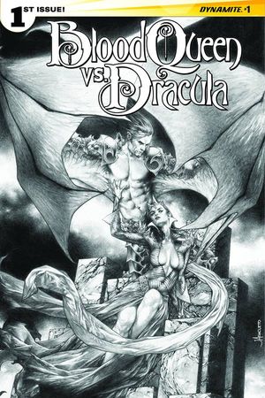 Blood Queen vs. Dracula #1 (10 Copy Anacleto B&amp;w Cover)