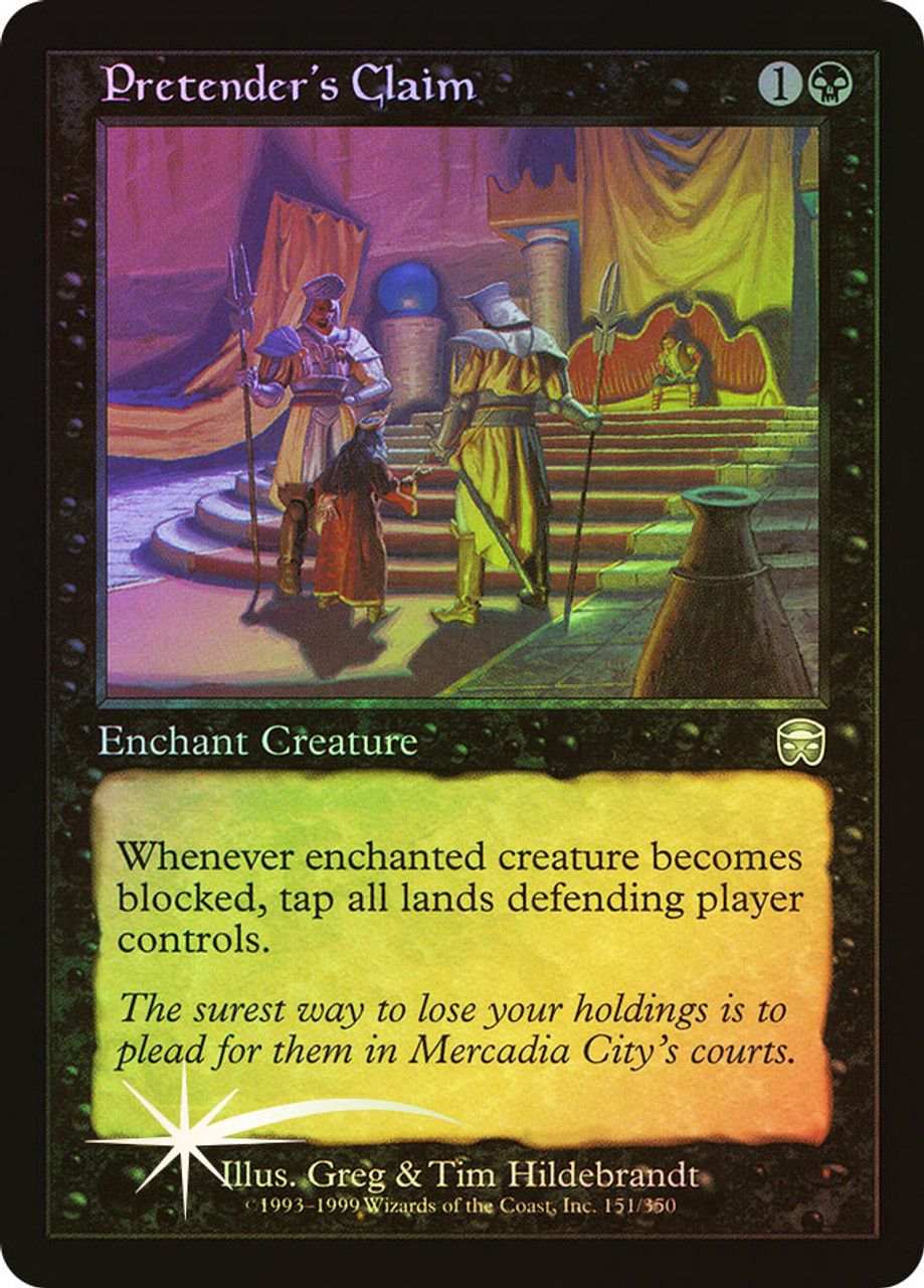 Pretender's Claim (Mercadian Masques - Foil) Trading Card