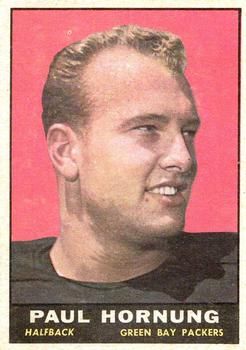 Paul Hornung 1961 Topps #40 Sports Card