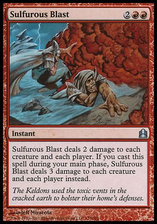 Sulfurous Blast (MTG Commander) Trading Card