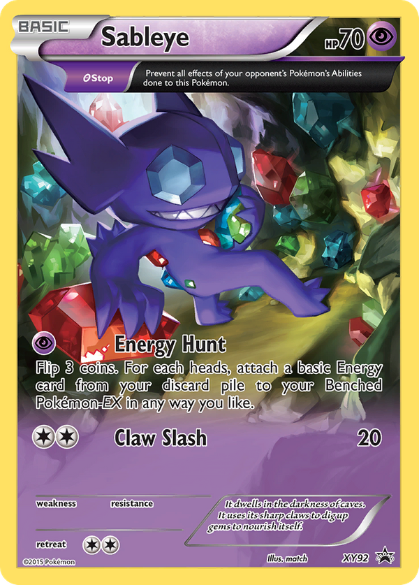 Sableye (XY92) - XY Black Star Promos