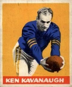 Ken Kavanaugh 1948 Leaf Football #23 Sports Card