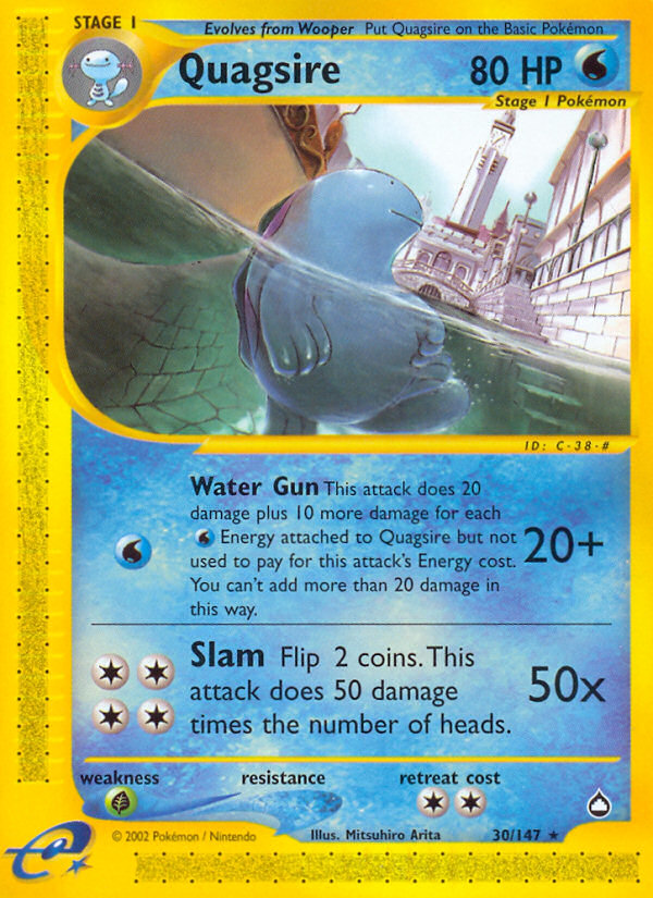 Quagsire (30/147) - Aquapolis Pokémon Card