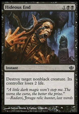 Hideous End (Garruk vs. Liliana) Trading Card