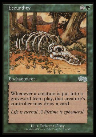 Fecundity (Urza's Saga) Trading Card