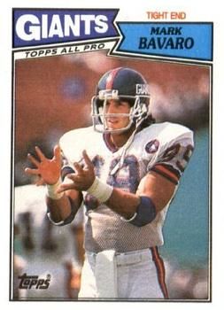 Mark Bavaro 1987 Topps #17 Sports Card