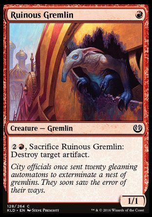 Ruinous Gremlin (Kaladesh) Trading Card