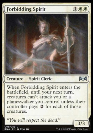 Forbidding Spirit (Ravnica Allegiance) Trading Card