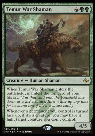 Temur War Shaman (Fate Reforged) Trading Card