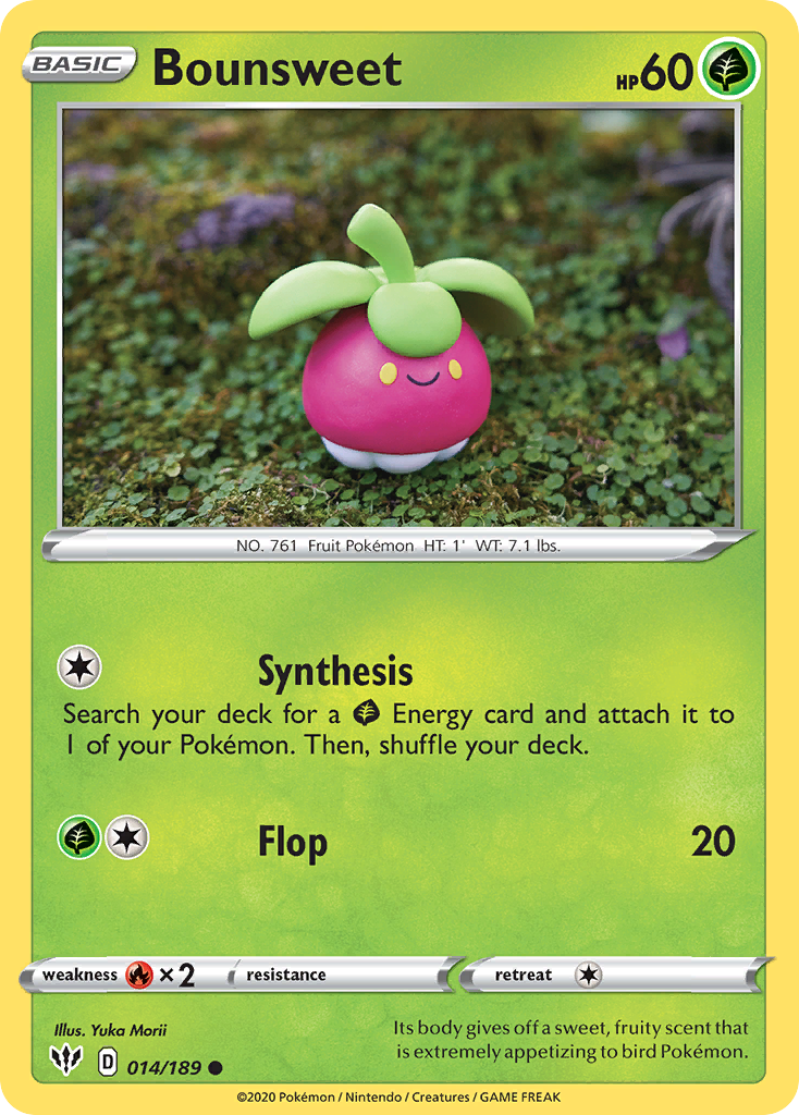 Bounsweet (14/189) - Darkness Ablaze Pokémon Card