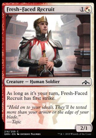 Fresh-Faced Recruit (Guilds of Ravnica) Trading Card