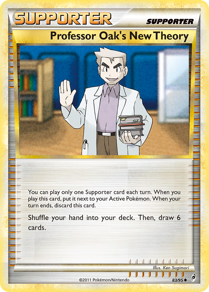 Professor Oak's New Theory (Trainer: Supporter) (83/95) - Call of Legends Pokémon Card