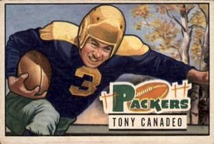 Tony Canadeo 1951 Bowman #90 Sports Card
