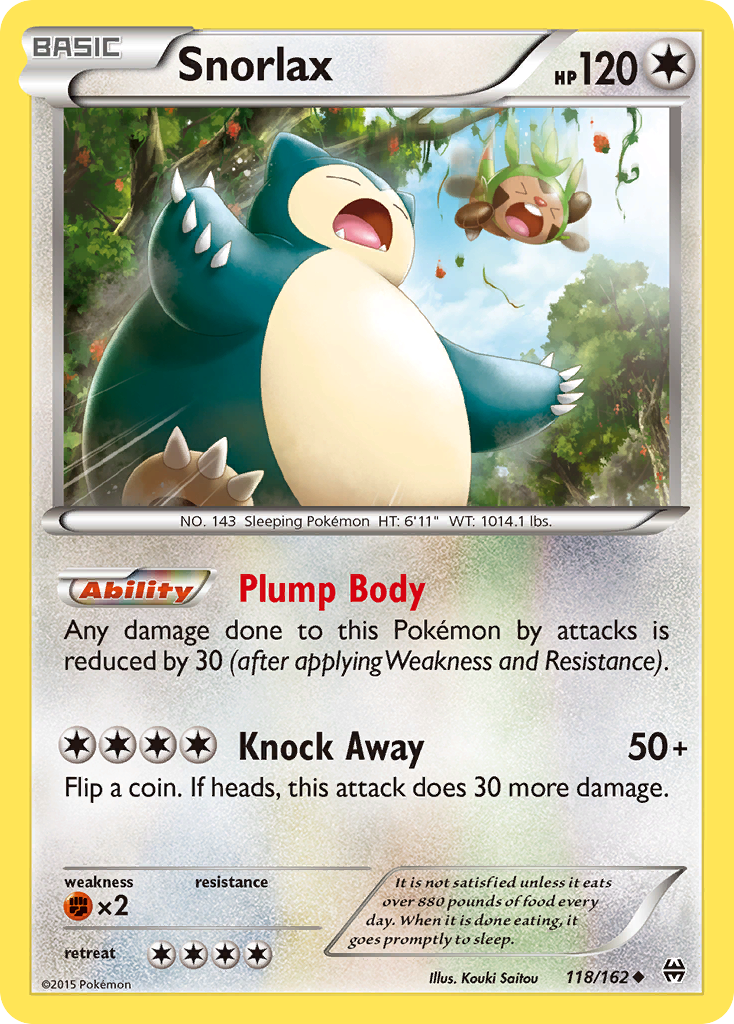 Snorlax (118/162) - BREAKthrough Pokémon Card