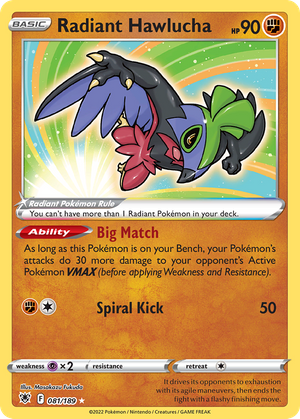 Radiant Hawlucha Radiant (81/189) - Astral Radiance