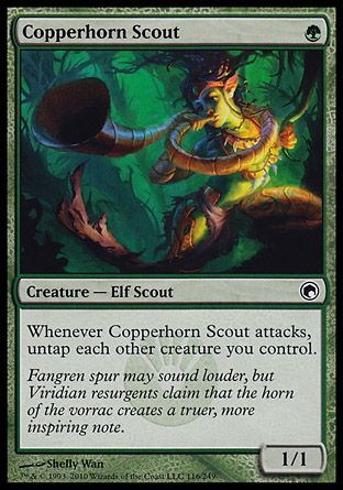 Copperhorn Scout (Scars of Mirrodin) Trading Card