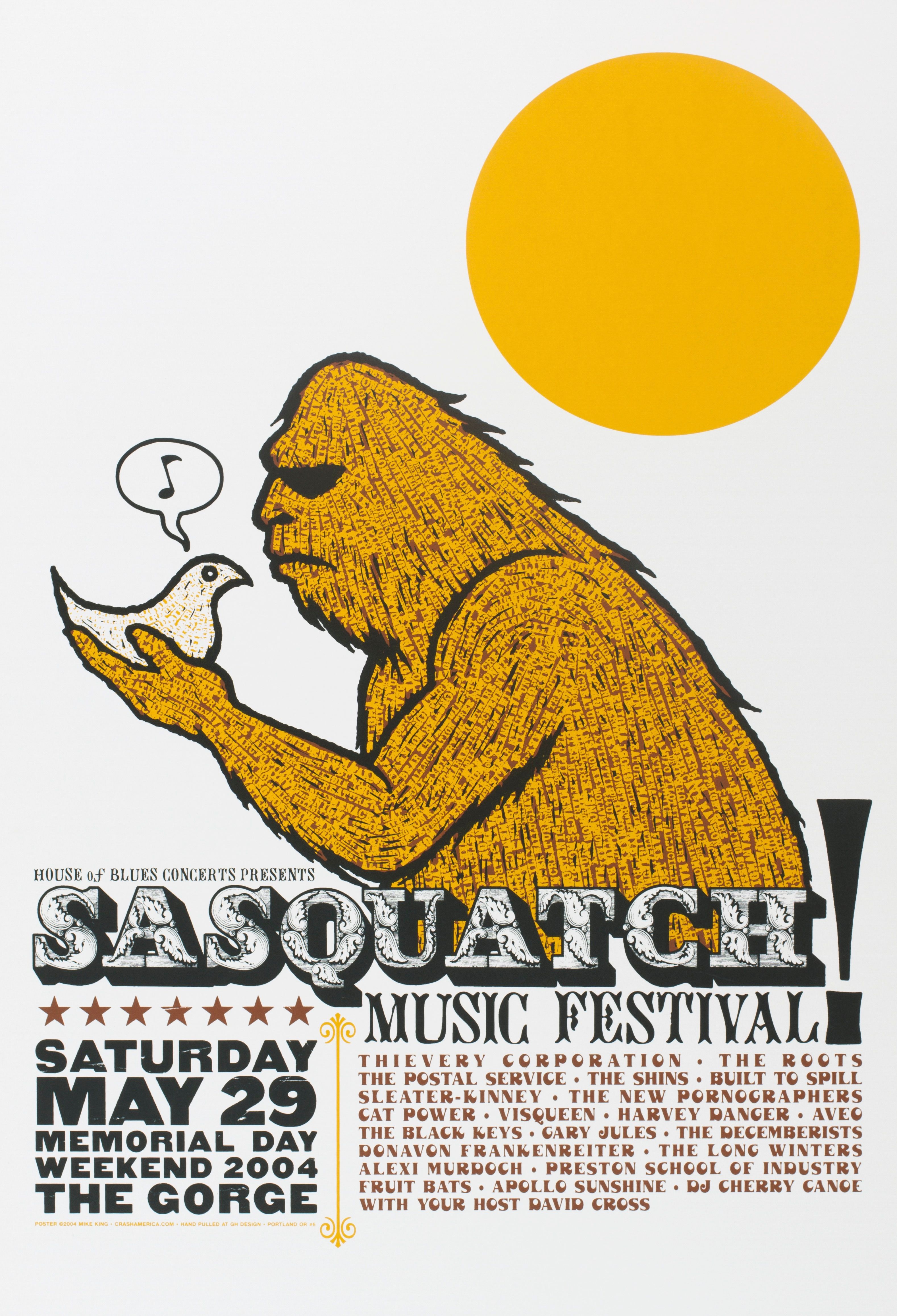 MXP-220.1 Sasquatch Festival 1996 Gorge  Jun 28 Concert Poster
