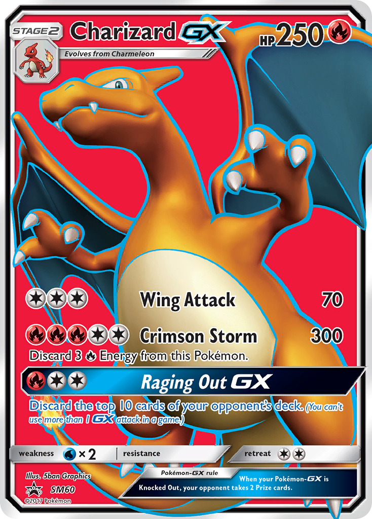 Charizard GX (SM60) - SM Black Star Promos Pokémon Card