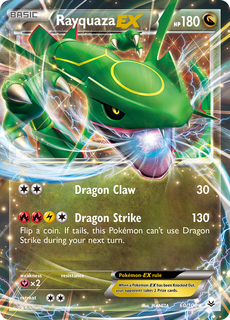 Rayquaza EX (60/108) - Roaring Skies Pokémon Card