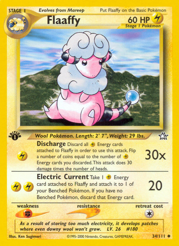 Flaaffy (34/111) - Neo Genesis Pokémon Card