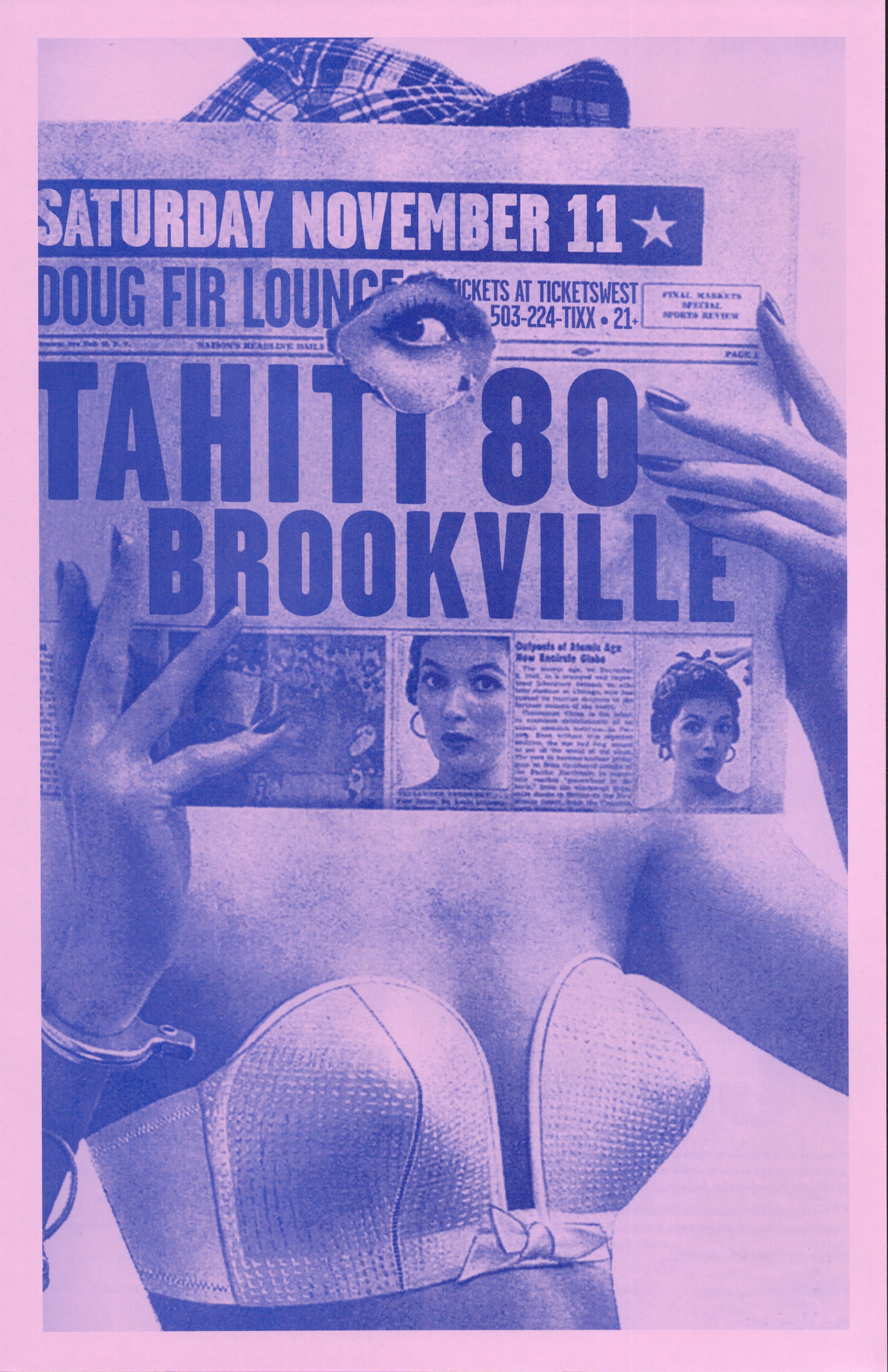 MXP-205.6 Tahiti 80 Doug Fir 2005 Concert Poster