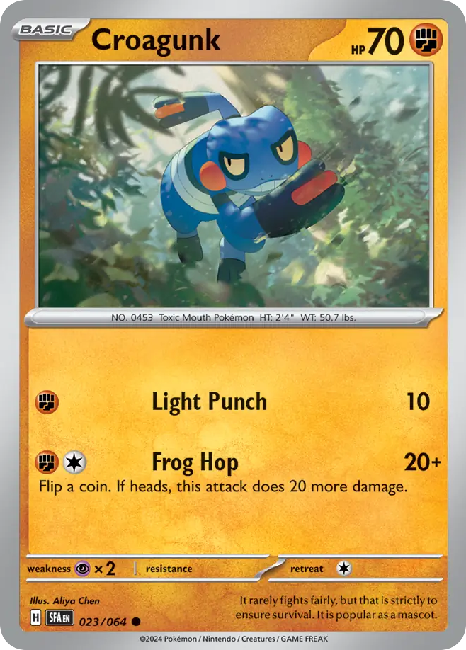 Croagunk (23/64) - Shrouded Fable Pokémon Card