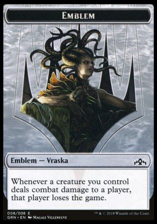 Emblem Vraska, Golgari Queen (Guilds of Ravnica) Trading Card