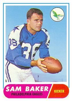 Sam Baker 1968 Topps #32 Sports Card