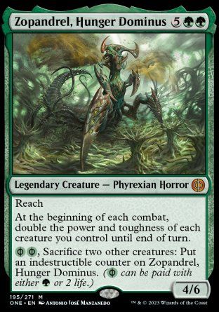 Zopandrel, Hunger Dominus (Phyrexia: All Will Be One) Trading Card