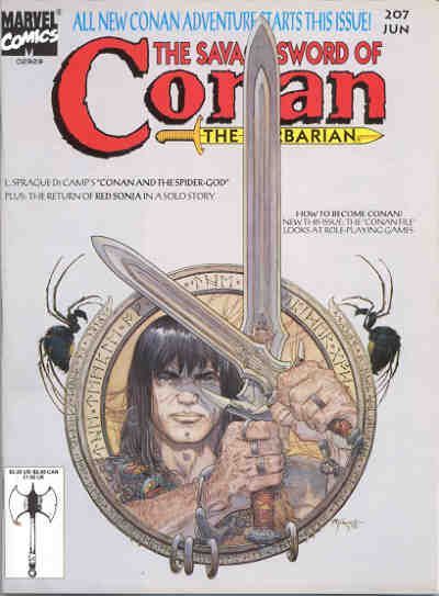The Savage Sword of Conan #207 Comic