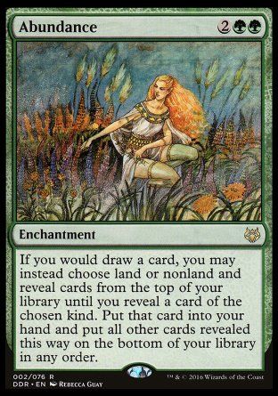 Abundance (Nissa vs. Ob Nixilis) Trading Card